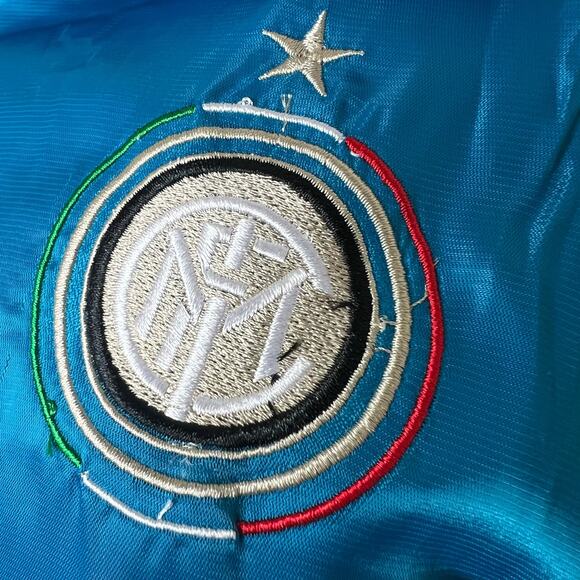 NWT Nike Inter Milan Jacket XL Mens Blue Satin Full Zip Soccer Football Training - Picture 5 of 11